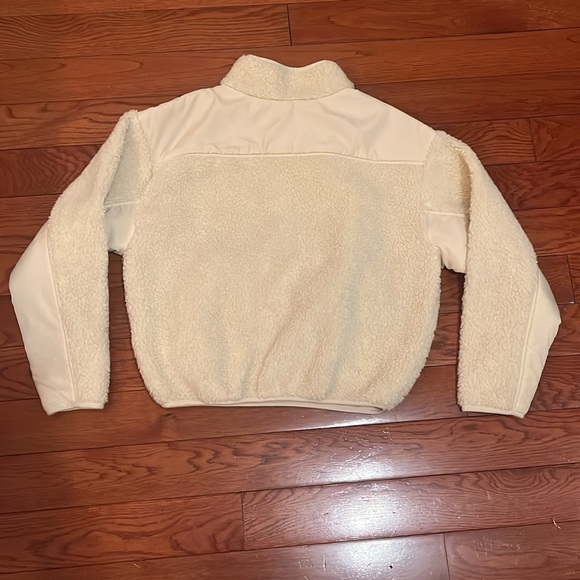 Madewell Cozy Cream Sherpa Zip-Up Jacket - Picture 3 of 3